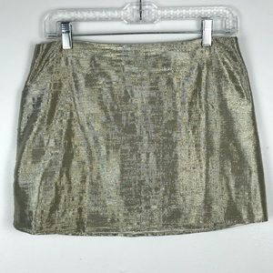 Alice + Olivia Gold and Silver Skirt